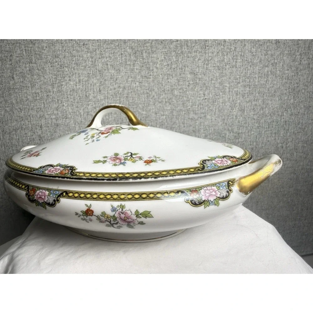 Antique 20s/30s Noritake Floral Pheasant 11